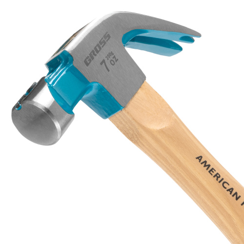 Молоток-гвоздодер, 200 г, угол 45, магнит, обрезиненная рукоятка American hickory GROSS по ценам производителя в Челябинске с доставкой по всей России