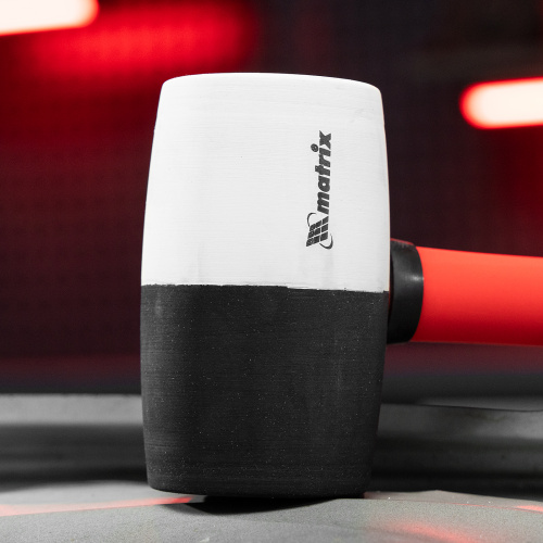 Киянка резиновая, 680 г, черно-белая резина, фибергласовая рукоятка Matrix по ценам производителя в Челябинске с доставкой по всей России