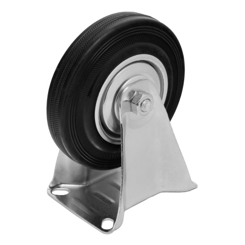 Колесо неповоротное D 125 мм, крепление  платформенное Сибртех по ценам производителя в Челябинске с доставкой по всей России