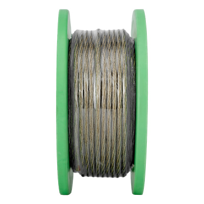 Трос металлополимерный прозрачный ПР-5.0, толщина 5.0 мм, катушка 50 метров Сибртех по ценам производителя в Челябинске с доставкой по всей России