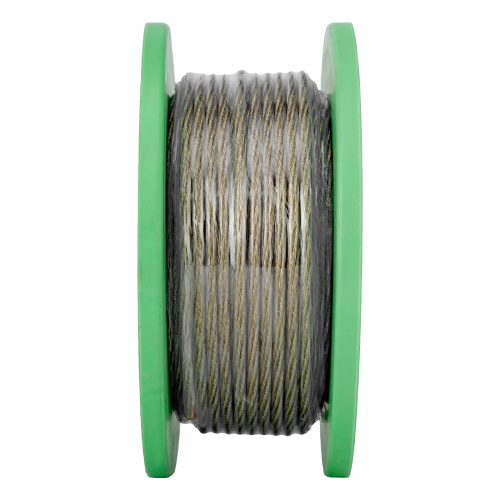 Трос металлополимерный прозрачный ПР-5.0, толщина 5.0 мм, катушка 50 метров Сибртех по ценам производителя в Челябинске с доставкой по всей России