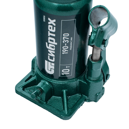 Домкрат гидравлический бутылочный, 10 т, 190-370 мм Сибртех по ценам производителя в Челябинске с доставкой по всей России