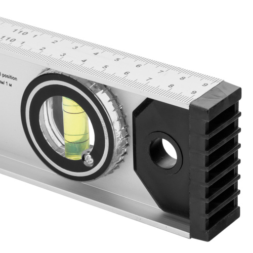 Уровень алюминиевый "Рельс", 1200 мм, 3 глазка (1 поворотный) Matrix по ценам производителя в Челябинске с доставкой по всей России