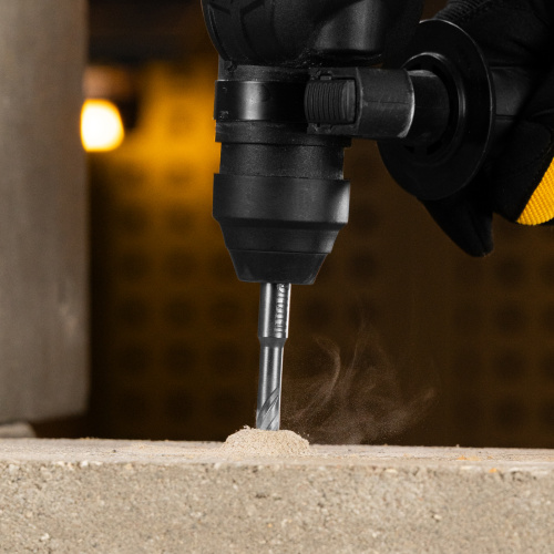 Бур по бетону, цельная крестовая пластина, 8x115 мм, SDS PLUS Denzel по ценам производителя в Челябинске с доставкой по всей России