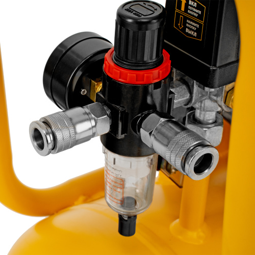 Компрессор безмасляный, малошумный DLS 1500/50, 1500 ВТ, 2x750, 50 л, 260 л/мин Denzel по ценам производителя в Челябинске с доставкой по всей России