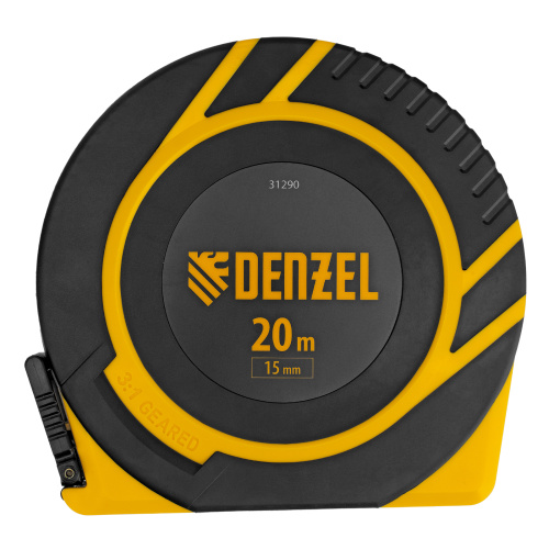 Рулетка геодезическая 20 м х 15 мм, закрытый корпус, фиберглассовая лента Denzel по ценам производителя в Челябинске с доставкой по всей России