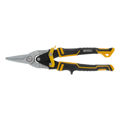 Ножницы по металлу, 270 мм, прямой рез, сталь-CrMo, трехкомпонентные рукоятки Denzel по ценам производителя в Челябинске с доставкой по всей России