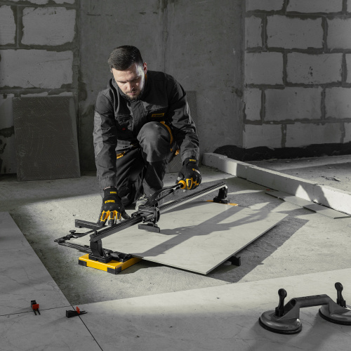 Плиткорез рельсовый 1000х16мм, каретка на подш., стальная станина, усил. рукоятка-пенал Denzel по ценам производителя в Челябинске с доставкой по всей России