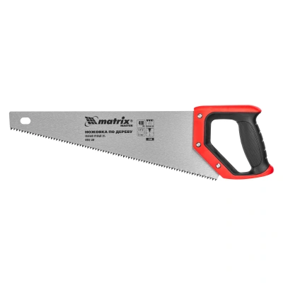 Ножовка по дереву, 400 мм, зуб 2D, каленый крупный зуб 5-6 TPI, двухкомпонентная рукоятка Matrix по ценам производителя в Челябинске с доставкой по всей России