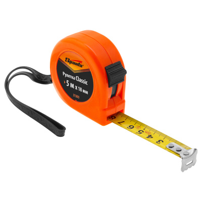 Рулетка Classic,5 м х 18 мм,пластиковый корпус Sparta по ценам производителя в Челябинске с доставкой по всей России