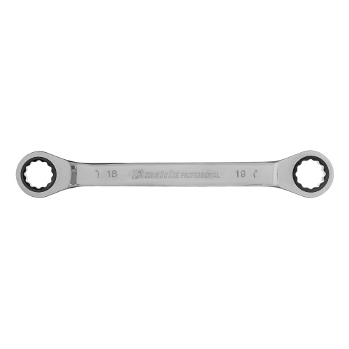 Ключ накидной трещоточный, 18 х 19 мм, CrV, зеркальный хром Matrix Professional по ценам производителя в Челябинске с доставкой по всей России