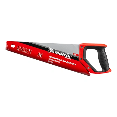 Ножовка по дереву, 400 мм, зуб 2D, каленый крупный зуб 5-6 TPI, двухкомпонентная рукоятка Matrix по ценам производителя в Челябинске с доставкой по всей России