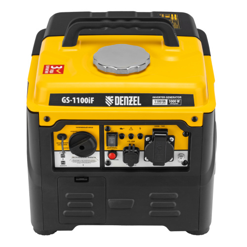 Генератор инверторный GS-1100iF, 1,1 кВт, 230 В, ручной старт DENZEL по ценам производителя в Челябинске с доставкой по всей России