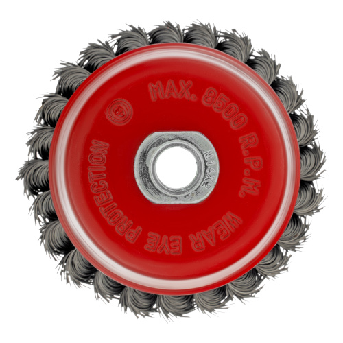 Щетка для УШМ, 100 мм, М14, "чашка", крученая проволока 0.5 мм Matrix по ценам производителя в Челябинске с доставкой по всей России