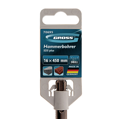 Бур по бетону Pro, 16 х 450 мм, SDS Plus Gross по ценам производителя в Челябинске с доставкой по всей России