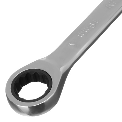 Ключ комбинированный трещоточный, 19 мм, CrV, зеркальный хром Matrix Professional по ценам производителя в Челябинске с доставкой по всей России