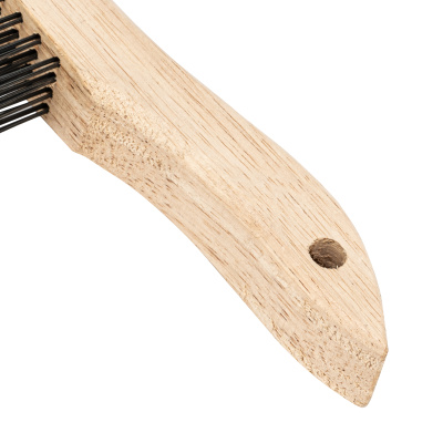 Щетка зачистная четырехрядная, закаленная прямая проволока с деревянной ручкой Сибртех по ценам производителя в Челябинске с доставкой по всей России