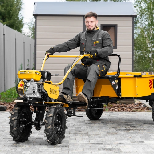 Мотоблок DPT-270S, 7 л.с., ремен.сцеп, фрез 3х4, ШОМ, передачи 2В/1Н Denzel по ценам производителя в Челябинске с доставкой по всей России