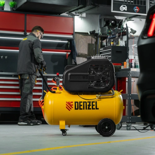 Компрессор воздушный рем. привод BCI 2200/100, 2,2 кВт, 100 литров, 420 л/мин Denzel по ценам производителя в Челябинске с доставкой по всей России
