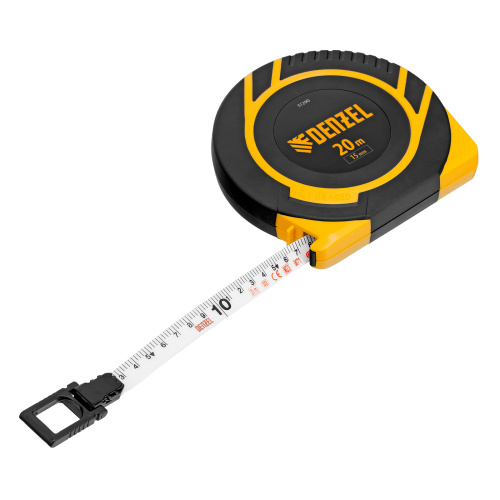 Рулетка геодезическая 20 м х 15 мм, закрытый корпус, фиберглассовая лента Denzel по ценам производителя в Челябинске с доставкой по всей России