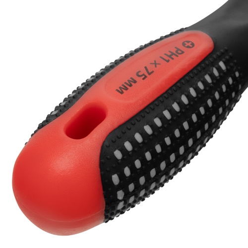 Отвертка Fusion, PH1 х 75 мм, CrV, трехкомпонентная рукоятка "Anti slip" Matrix по ценам производителя в Челябинске с доставкой по всей России