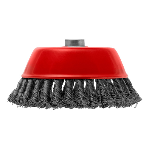 Щетка для УШМ, 150 мм, М14, "чашка", крученая проволока 0.35 мм Matrix по ценам производителя в Челябинске с доставкой по всей России