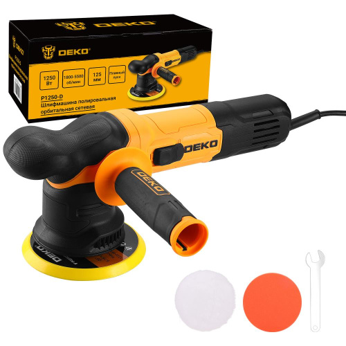 Шлифмашина полировальная орбитальная сетевая DEKO P1250-D, 125мм, 1250 Вт по ценам производителя в Челябинске с доставкой по всей России