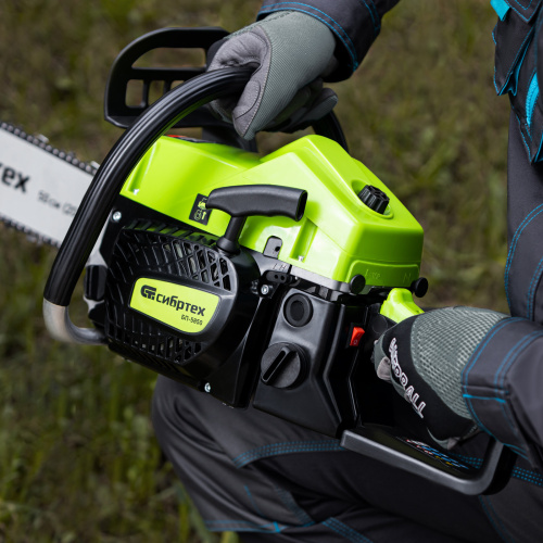 Пила цепная бензиновая БП-5850, 58 см3, шина 50 см, шаг 0.325, паз 1,5 мм, 76 звеньев Сибртех по ценам производителя в Челябинске с доставкой по всей России