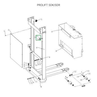 Датчик каретки вил для штабелеров SDR/SDK с FFL по ценам производителя в Челябинске с доставкой по всей России