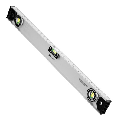 Уровень алюминиевый "Рельс", 600 мм, 3 глазка (1 поворотный) Matrix по ценам производителя в Челябинске с доставкой по всей России