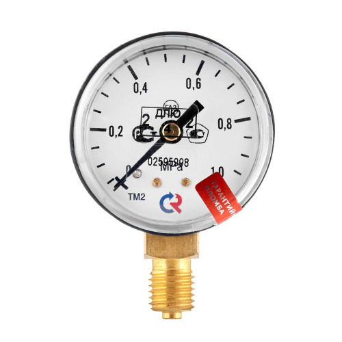 Манометр с поверкой 1,0 МПа, углекислый газ по ценам производителя в Челябинске с доставкой по всей России