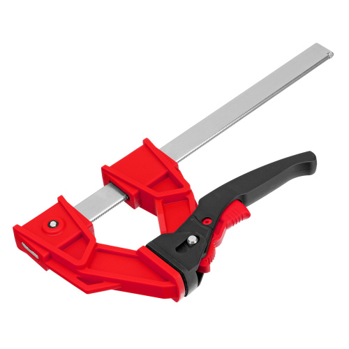 Струбцина реечная быстрозажимная, усиленная, пластиковый корпус рычажно-храповой механизм, 200 х 100 х 351 мм, штанга 5 х 22 мм Matrix по ценам производителя в Челябинске с доставкой по всей России