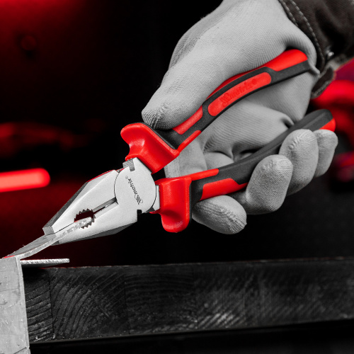 Плоскогубцы Nickel, никелированные 200 мм, двухкомпонентные рукоятки Matrix по ценам производителя в Челябинске с доставкой по всей России