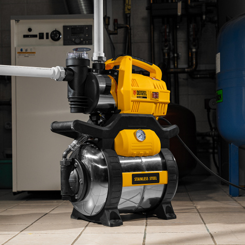 Насосная станция PSХ950X, Х-Pro, 950 Вт, 3300 л/ч, ресивер 24 л, подъем 38 м, нержавейка Denzel по ценам производителя в Челябинске с доставкой по всей России