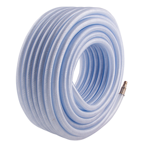 Шланг пневматический ПВХ, 10 x 16 мм, 18 бар, армированный, прозрачный, быстросъемное соединение, 30 м Stels по ценам производителя в Челябинске с доставкой по всей России