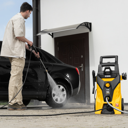 Моечная машина высокого давления R-180i, 2400 Вт, 180 бар, 7.5 л/мин, асинхронный двигатель Denzel по ценам производителя в Челябинске с доставкой по всей России