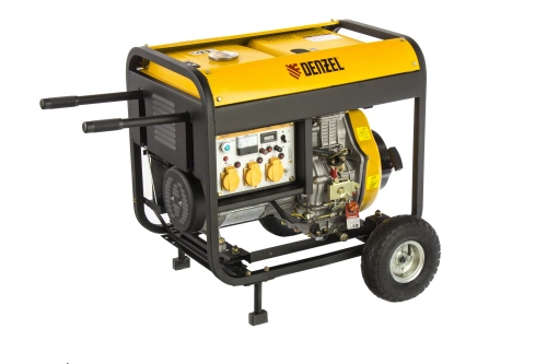 Генератор дизельный DD6300Е, 5.0 кВт, 220 В/50 Гц, 15 л, электростартер Denzel по ценам производителя в Челябинске с доставкой по всей России