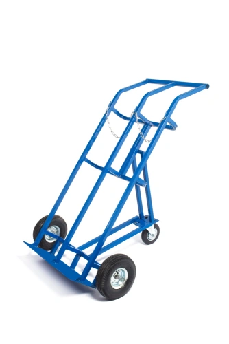 Тележка для газовых баллонов TOR ГБ-2, 2 баллона (250 пневмо колеса + 160 поворотное) по ценам производителя в Челябинске с доставкой по всей России