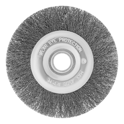 Щетка для УШМ, 150 мм, посадка 22.2 мм, плоская, витая проволока Сибртех по ценам производителя в Челябинске с доставкой по всей России