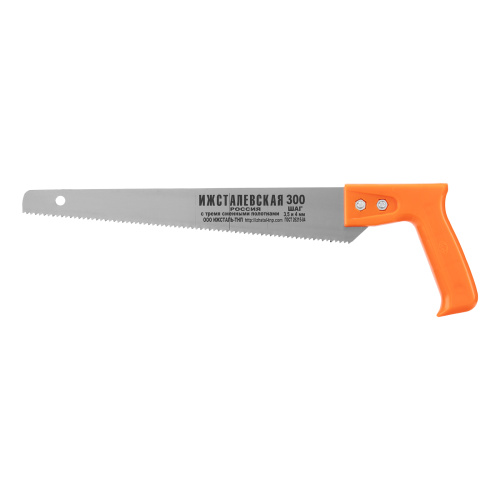 Ножовка по дереву, 300 мм, 3 сменных полотна, пластиковая рукоятка по ценам производителя в Челябинске с доставкой по всей России