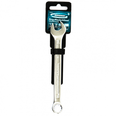 Ключ комбинированный 12 мм, CrV, холодный штамп Gross по ценам производителя в Челябинске с доставкой по всей России