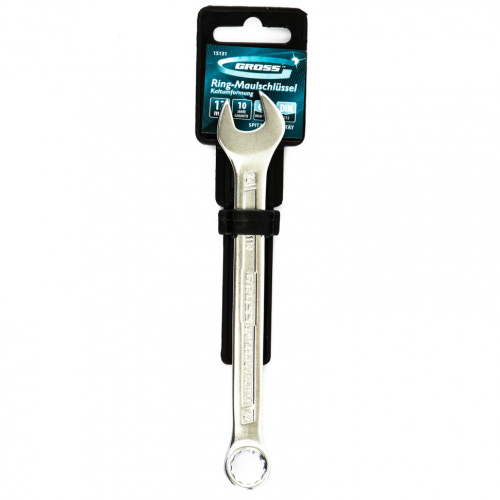 Ключ комбинированный 12 мм, CrV, холодный штамп Gross по ценам производителя в Челябинске с доставкой по всей России