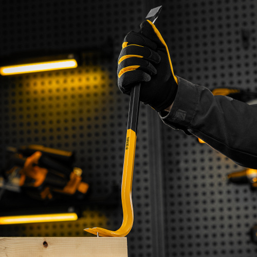 Лом-гвоздодер, 450 мм, шестигранный 16 мм, окрашенный, сталь 65 Denzel по ценам производителя в Челябинске с доставкой по всей России