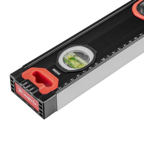 Уровень алюминиевый, усиленный, фрезерованный, 3 глазка, двухкомпонентные рукоятки, 2000 мм Matrix по ценам производителя в Челябинске с доставкой по всей России