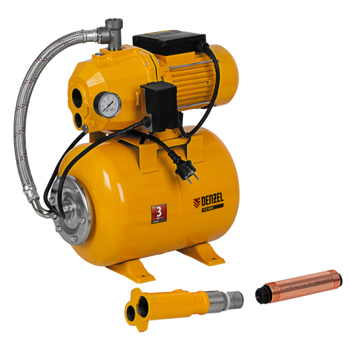 Насосная станция эжекторная PSD800C, 800 Вт, 2400 л/ч, ресивер 24 л, всасывание 20 м Denzel по ценам производителя в Челябинске с доставкой по всей России