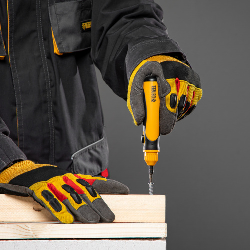 Отвертка реверсивная, механизм SmartPush mini 11 шт, CrMo Denzel по ценам производителя в Челябинске с доставкой по всей России