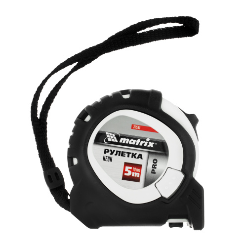 Рулетка Neon,5 м x 19 мм,обрезиненный корпус,3 фиксации,Pro Matrix по ценам производителя в Челябинске с доставкой по всей России