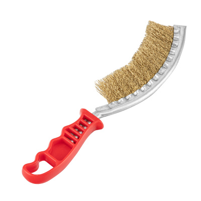 Щетка металлическая изогнутая, пластиковая ручка Matrix по ценам производителя в Челябинске с доставкой по всей России