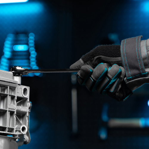 Набор ключей накидных с трещоткой, 8-19 мм, 2 шт, многоразмерные, реверсивные, CrV Gross по ценам производителя в Челябинске с доставкой по всей России