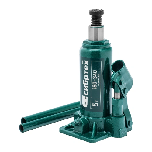 Домкрат гидравлический бутылочный, 5 т, 180-340 мм, в пласт. кейсе Сибртех по ценам производителя в Челябинске с доставкой по всей России